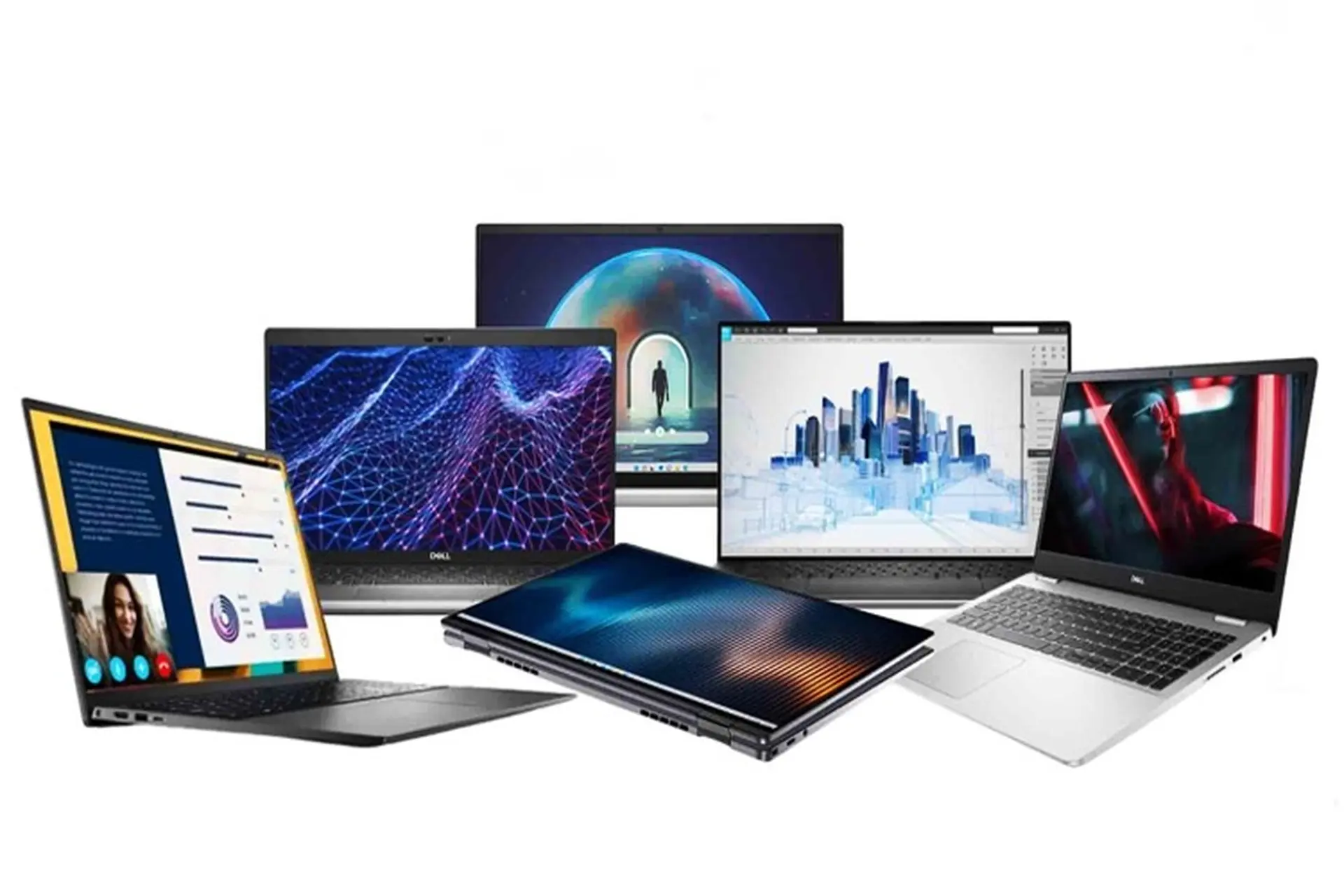 cầm laptop
